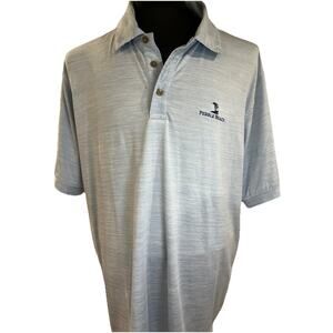 Pebble Beach Men’s Golf Polo Blue XL Pebble Beach embroidered logo